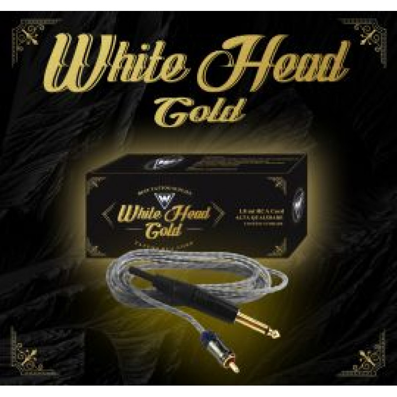 CABO RCA WHITE HEAD GOLD - COR: PRETO