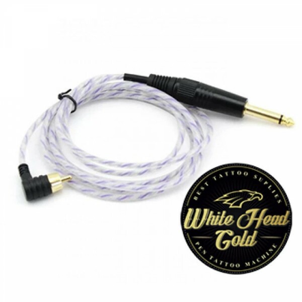 CABO RCA WHITE HEAD GOLD - COR: ROXO - PLUG 90º GRAUS