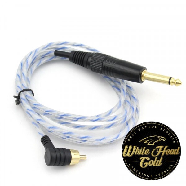 CABO RCA WHITE HEAD GOLD - COR: AZUL - PLUG 90º GRAUS