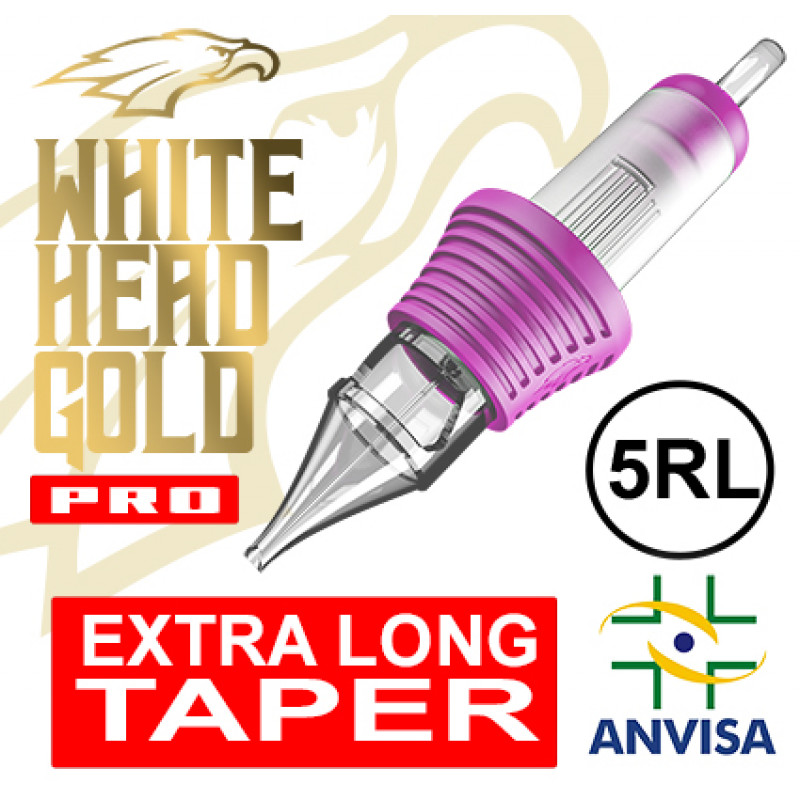 CARTUCHO WHITE HEAD GOLD PRO 05RL-06 FINE LINE (CX C/ 20 UNIDADES)