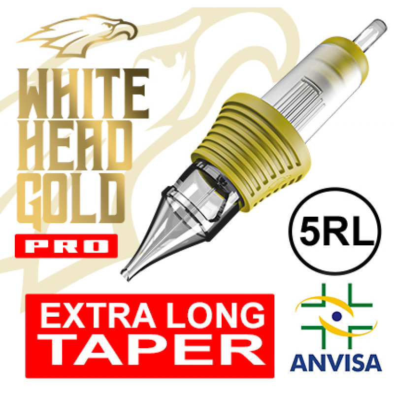 CARTUCHO WHITE HEAD GOLD PRO 05RL-08 FINE LINE (CX C/ 20 UNIDADES)