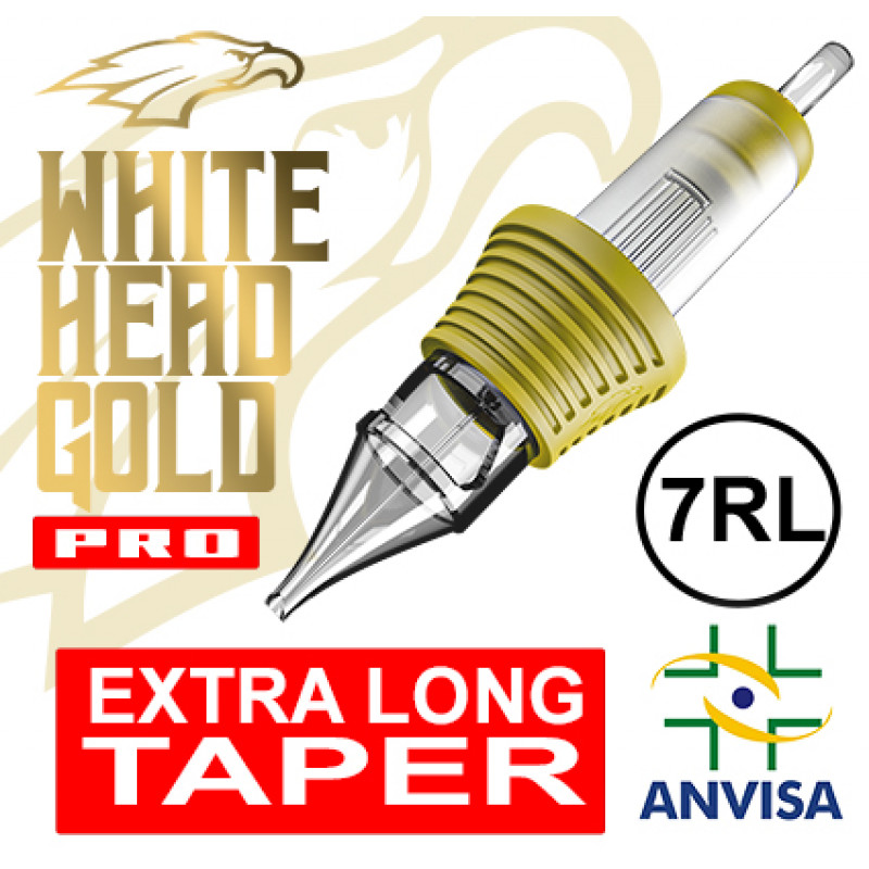 CARTUCHO WHITE HEAD GOLD PRO 07RL-08 FINE LINE (CX C/ 20 UNIDADES)