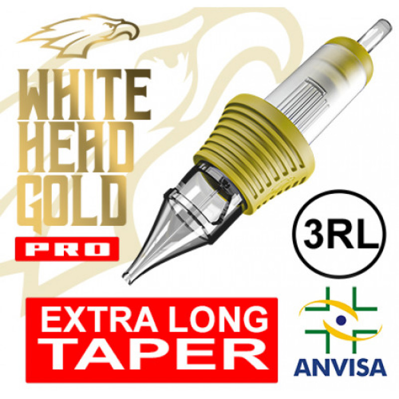 CARTUCHO WHITE HEAD GOLD PRO 03RL-08 FINE LINE (CX C/ 20 UNIDADES)