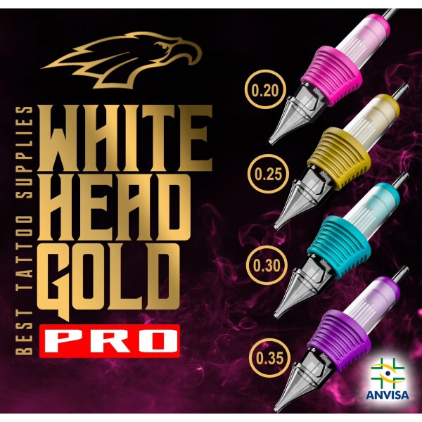 CARTUCHO WHITE HEAD GOLD PRO CAIXA 20 UNID (MISTA)