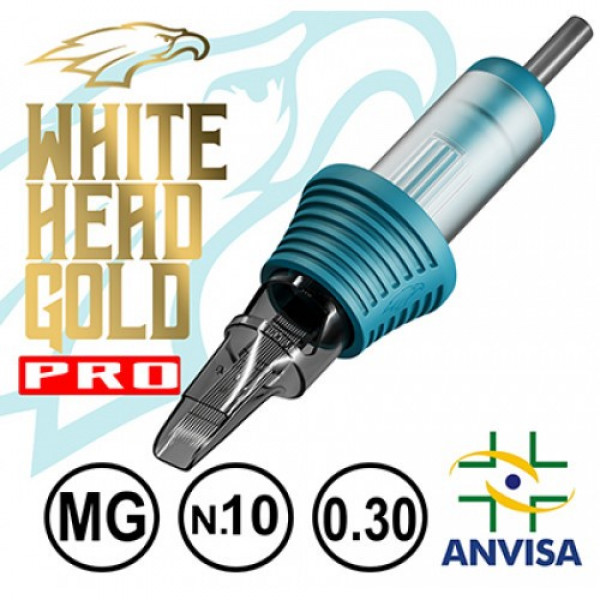 CARTUCHO WHITE HEAD GOLD PRO 21MG-10 (CX C/ 20 UNIDADES)