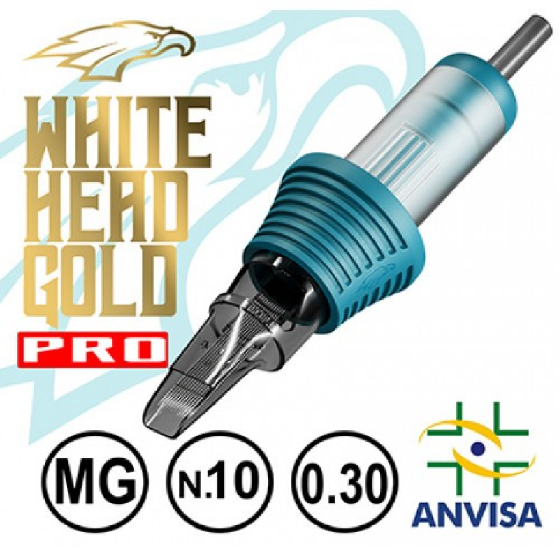 CARTUCHO WHITE HEAD GOLD PRO 09MG-10 (CX C/ 20 UNIDADES)
