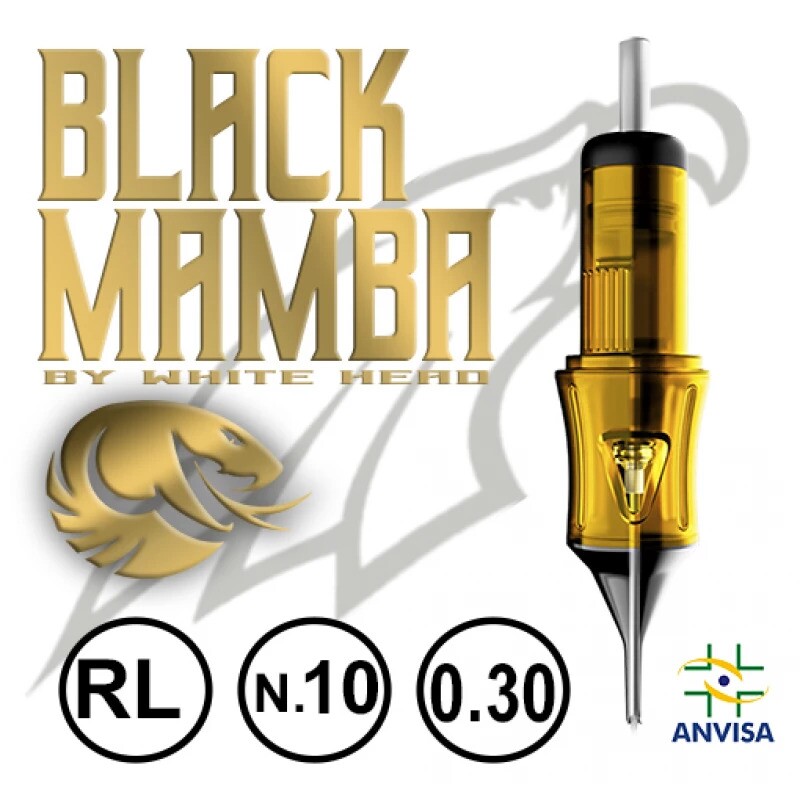 CARTUCHO WHITE HEAD GOLD BLACK MAMBA (03RL-10)