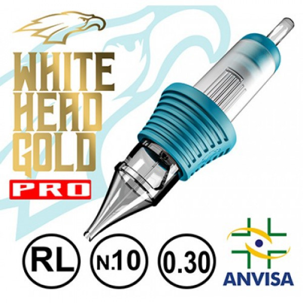 CARTUCHO WHITE HEAD GOLD PRO 09RL-10 (CX C/ 20 UNIDADES)