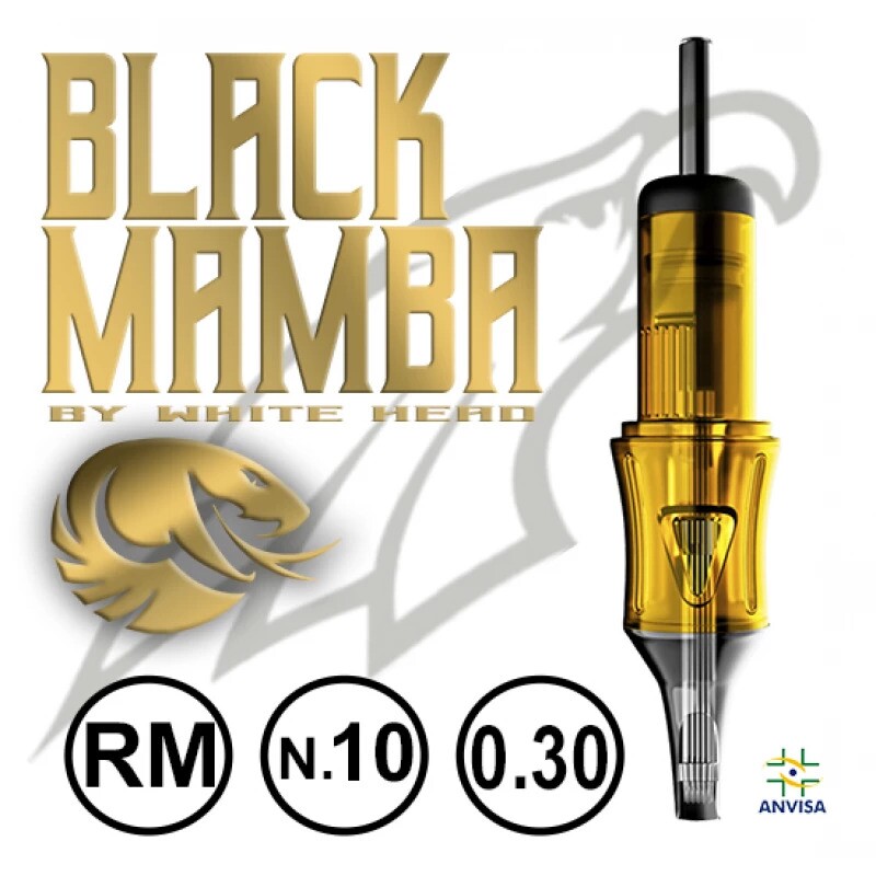 CARTUCHO WHITE HEAD GOLD BLACK MAMBA (09RM-10)