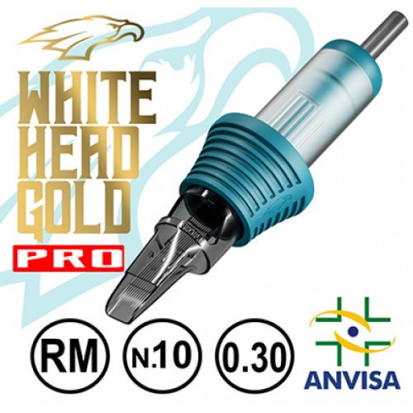 CARTUCHO WHITE HEAD GOLD PRO 09RM-10 (CX C/ 20 UNIDADES)