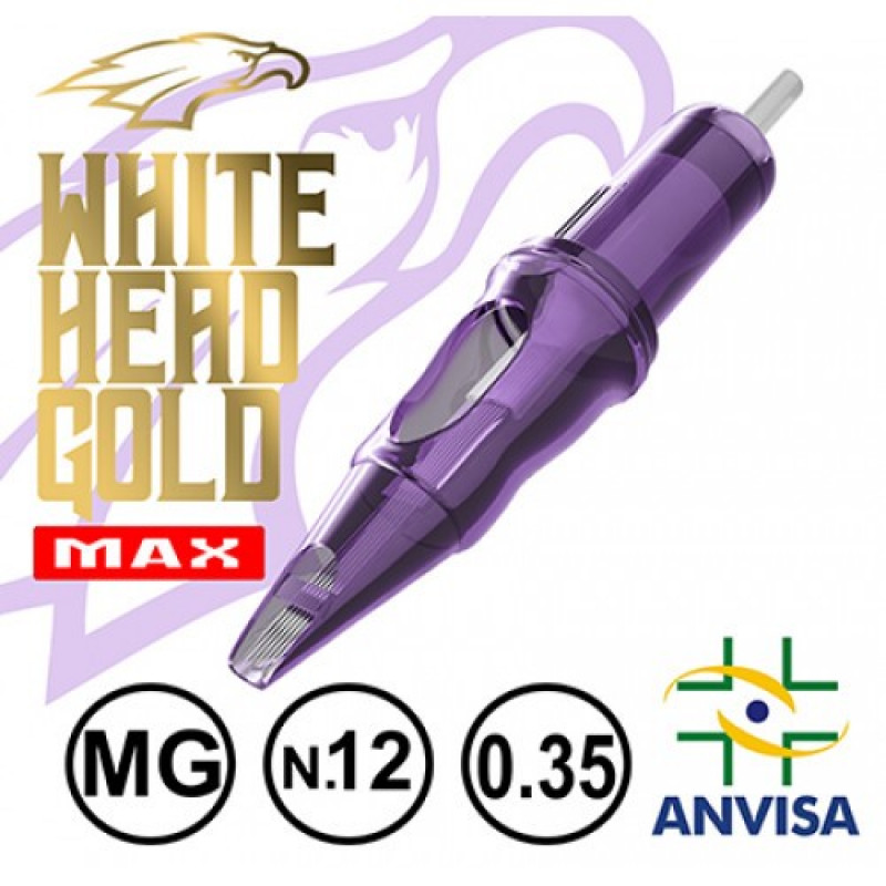 CARTUCHO WHITE HEAD GOLD MAX 09MG-12 (CX C/ 20 UNIDADES)