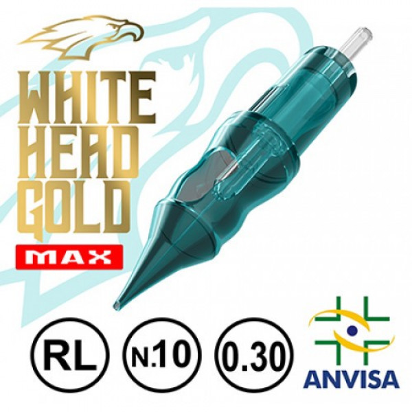CARTUCHO WHITE HEAD GOLD MAX 09RL-10 (CX C/ 20 UNIDADES)
