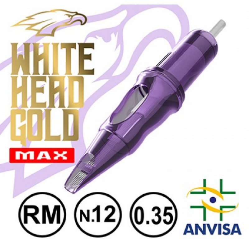 CARTUCHO WHITE HEAD GOLD MAX 07RM-12 (CX C/ 20 UNIDADES)