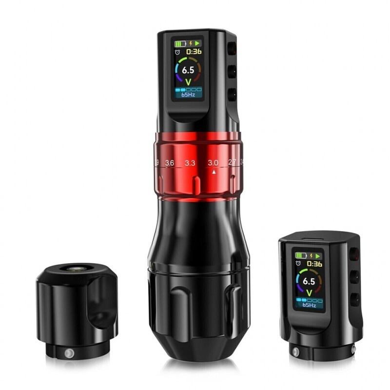 MAQUINA PEN INK ONE BLACK / RED 2 BATERIAS (CURSO 2,4 - 4,2 mm)