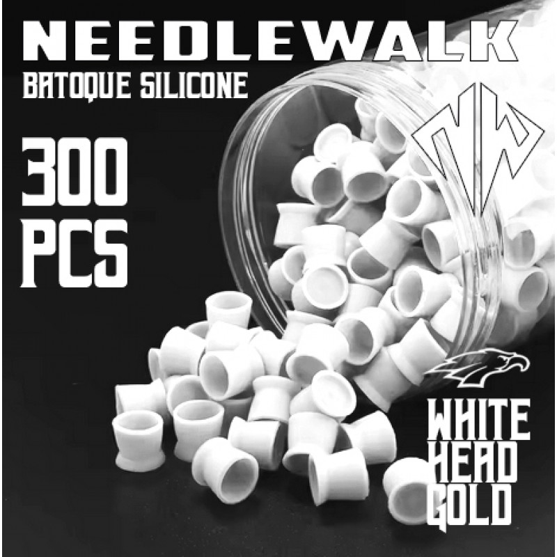 BATOQUE DE SILICONE NEEDLEWALK  (BRANCO)