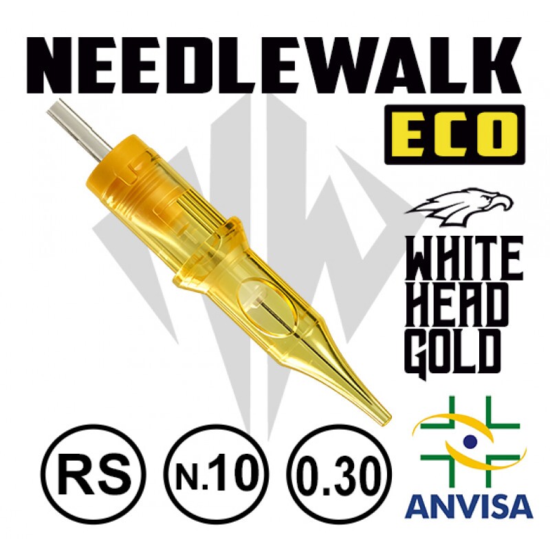 CARTUCHO WHITE HEAD / NEEDLEWALK LINHA ECO 11RS-10 (CX 20 UNID)
