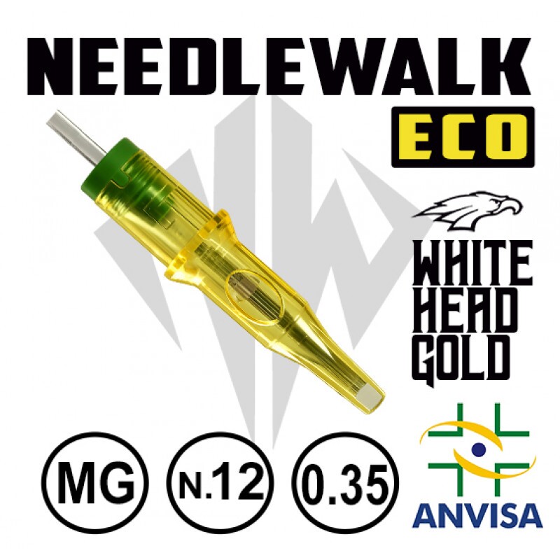 CARTUCHO WHITE HEAD / NEEDLEWALK LINHA ECO 07MG-12 (CX 20 UNID)