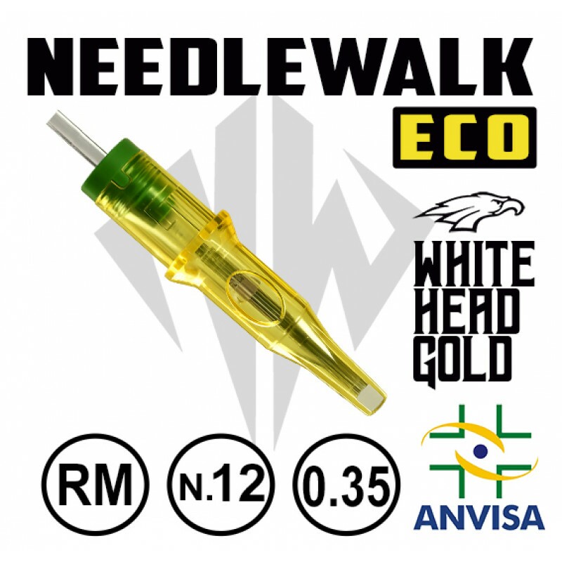 CARTUCHO WHITE HEAD / NEEDLEWALK LINHA ECO 07RM-12 (CX 20 UNID)