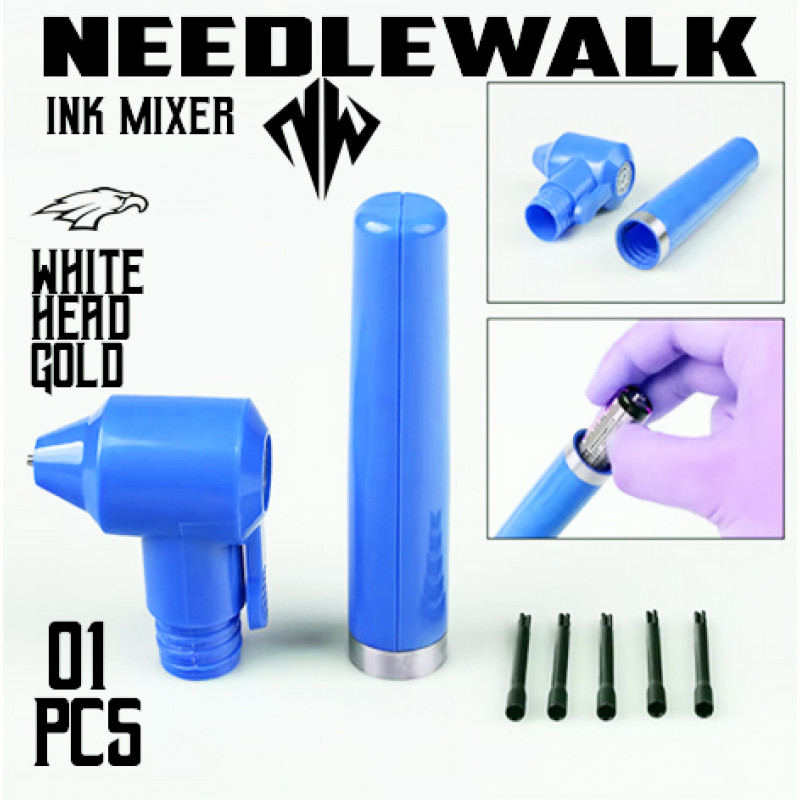 MISTURADOR DE TINTA COM 5 HASTES (AZUL)