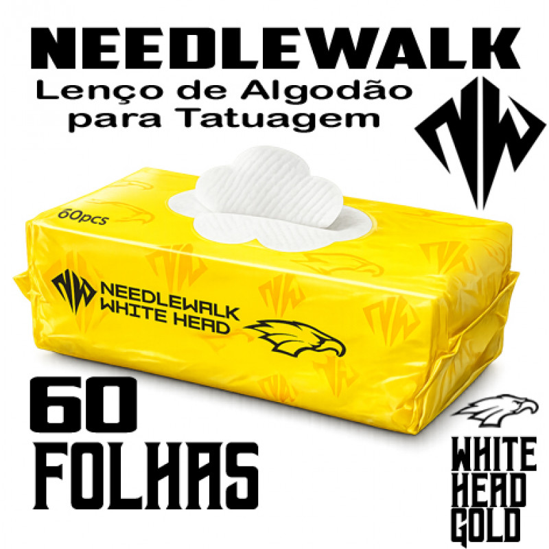 LENÇO NEEDLEWALK DE ALGODÃO VEGETAL 