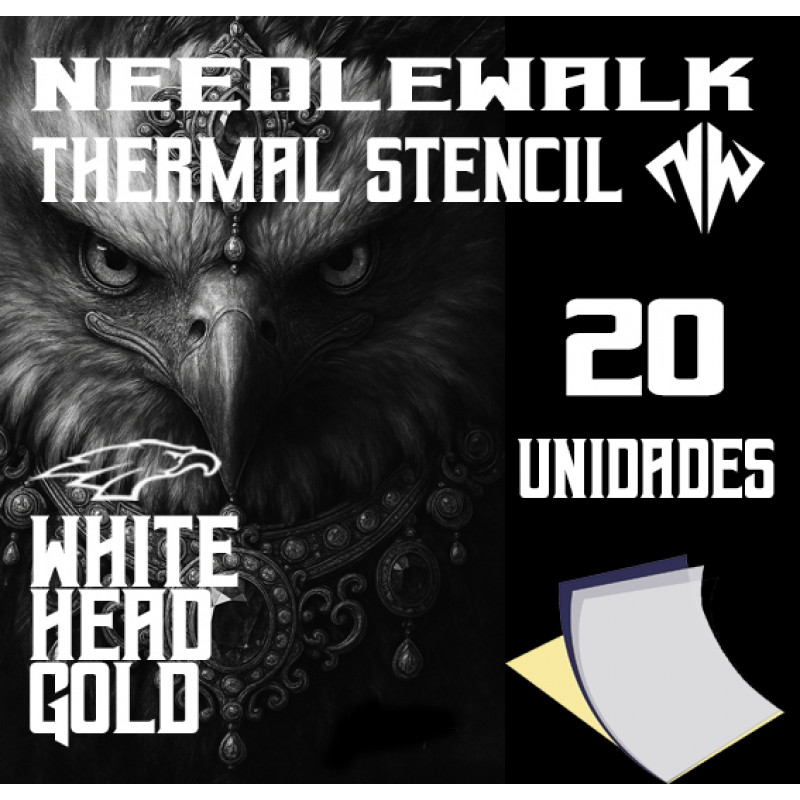 PAPEL STENCIL TERMICO PREMIUM NEEDLEWALK - CX 20 UNIDADES