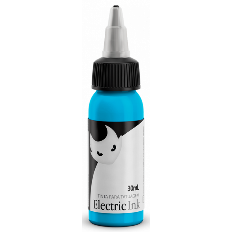 TINTA P/ TATUAGEM ELECTRIC INK COR: AZUL BEBE - 30ML (VENC, 12/2024)