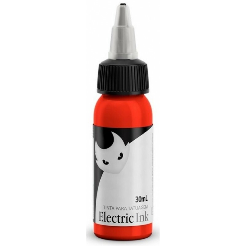 TINTA P/ TATUAGEM ELECTRIC INK COR: LARANJA REAL 2 - 30ML (VENC. 08/2024)