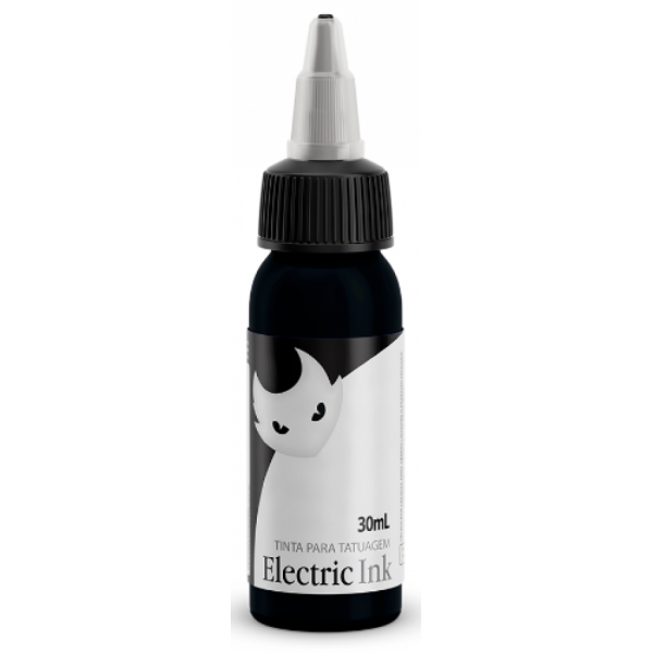 TINTA P/ TATUAGEM ELECTRIC INK COR: PRETO LINHA - 30ML