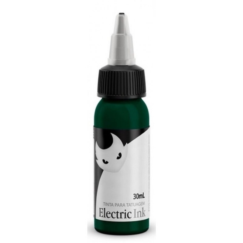 TINTA P/ TATUAGEM ELECTRIC INK COR: VERDE ESMERALDA 2 - 30ML