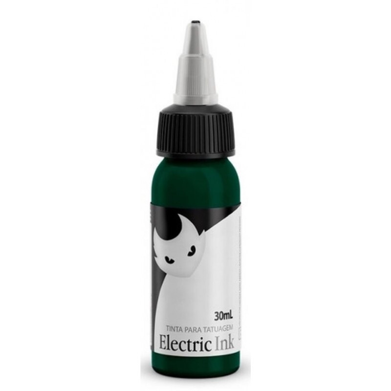 TINTA P/ TATUAGEM ELECTRIC INK COR: VERDE ESMERALDA 2 - 30ML (VENC. 12/2024)