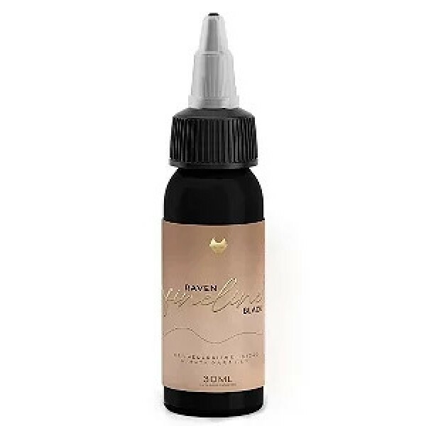 TINTA P/ TATUAGEM EASYGLOW RAVEN BLACK FINE LINE EG - 30ML