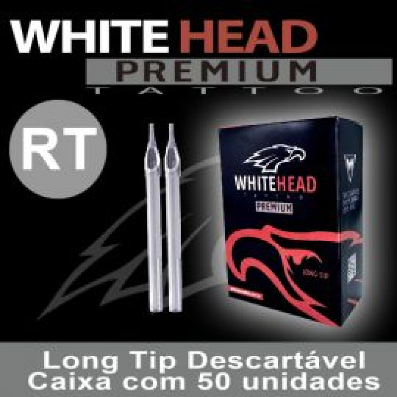 PONTEIRA LONG TIP WHITE HEAD PREMIUM 03RT (CX C/ 50 UNID) 
