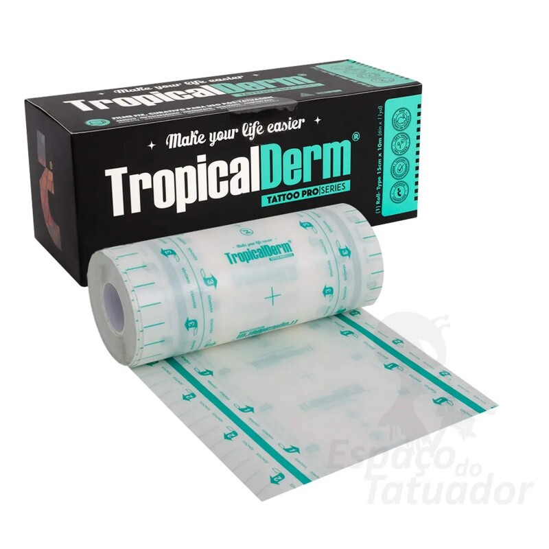 ROLO TROPICALDERM FILME FIX PRO 15 cm X 10 mts 
